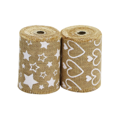 Jute tafelloper bedrukt 10 cm x 5 meter